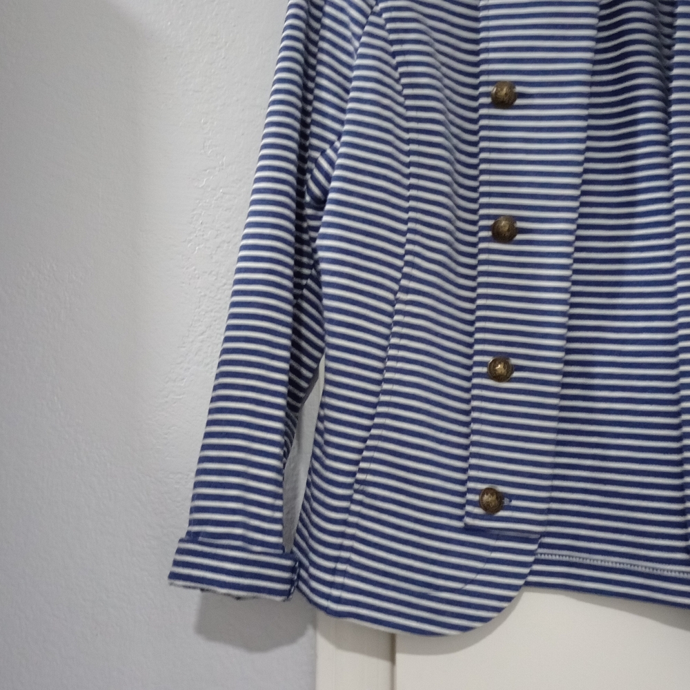 Tommy Hilfiger Blue and White Striped Blazer - Picture 6 of 8